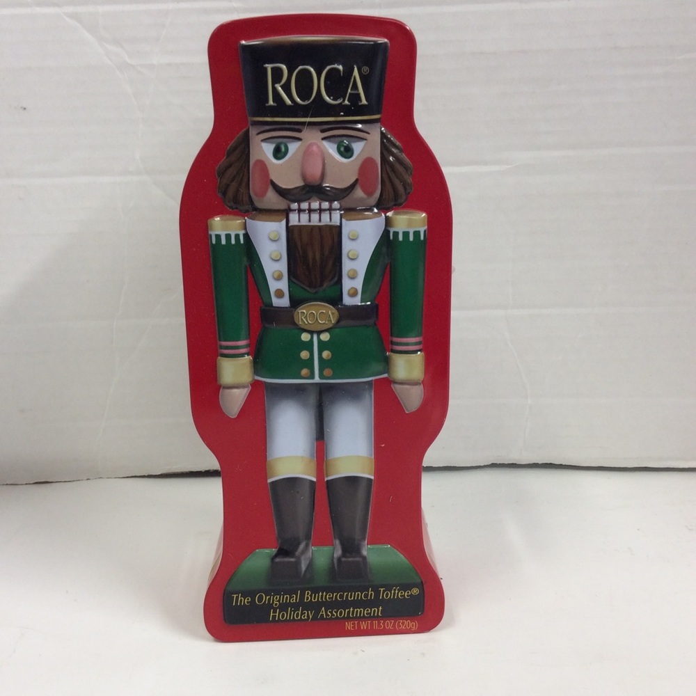 Roca Christmas Nutcracker Empty Tin Box